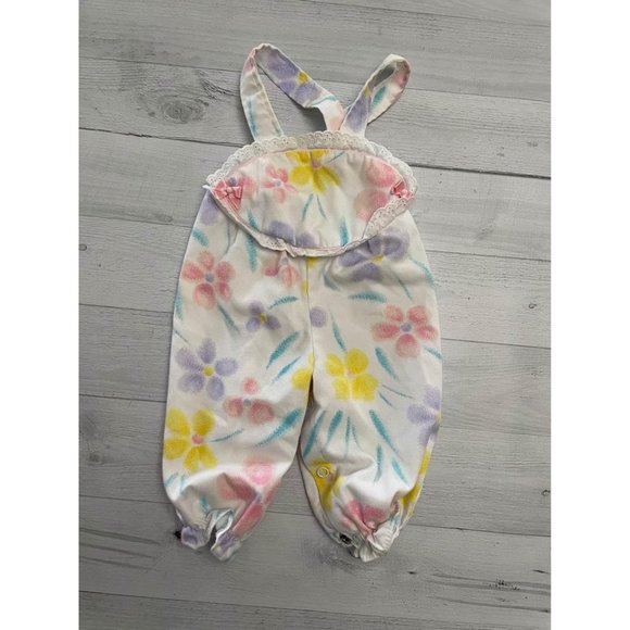 Vintage Other - vintage newborn girls overalls